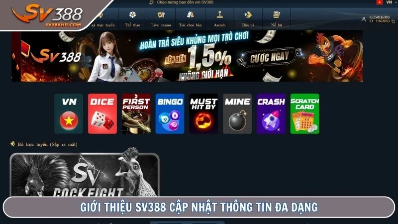 Giới thiệu SV388 cập nhật thông tin đa dạng