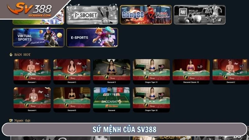 Sứ mệnh của SV388